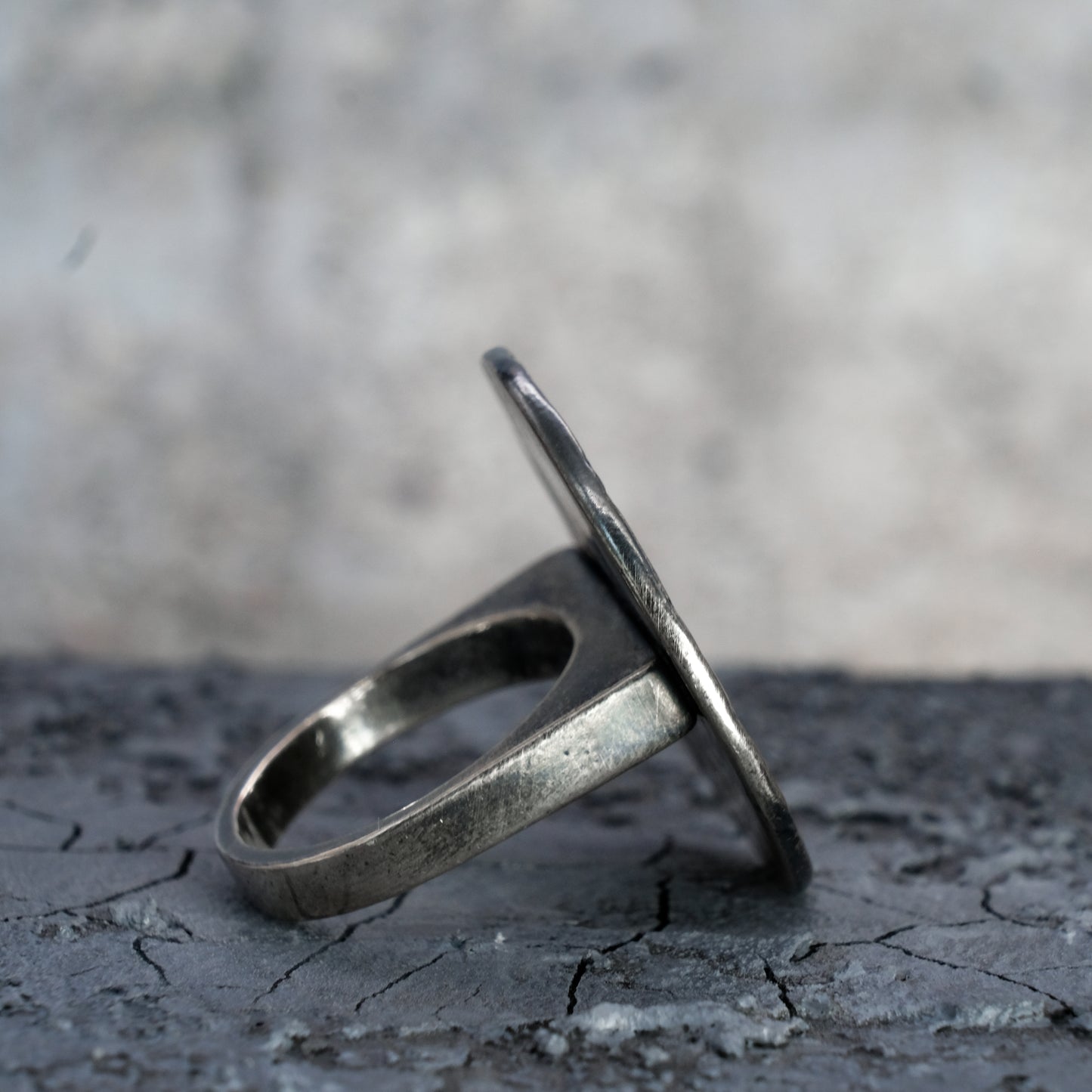 ROUND SNAKE SCALE RING