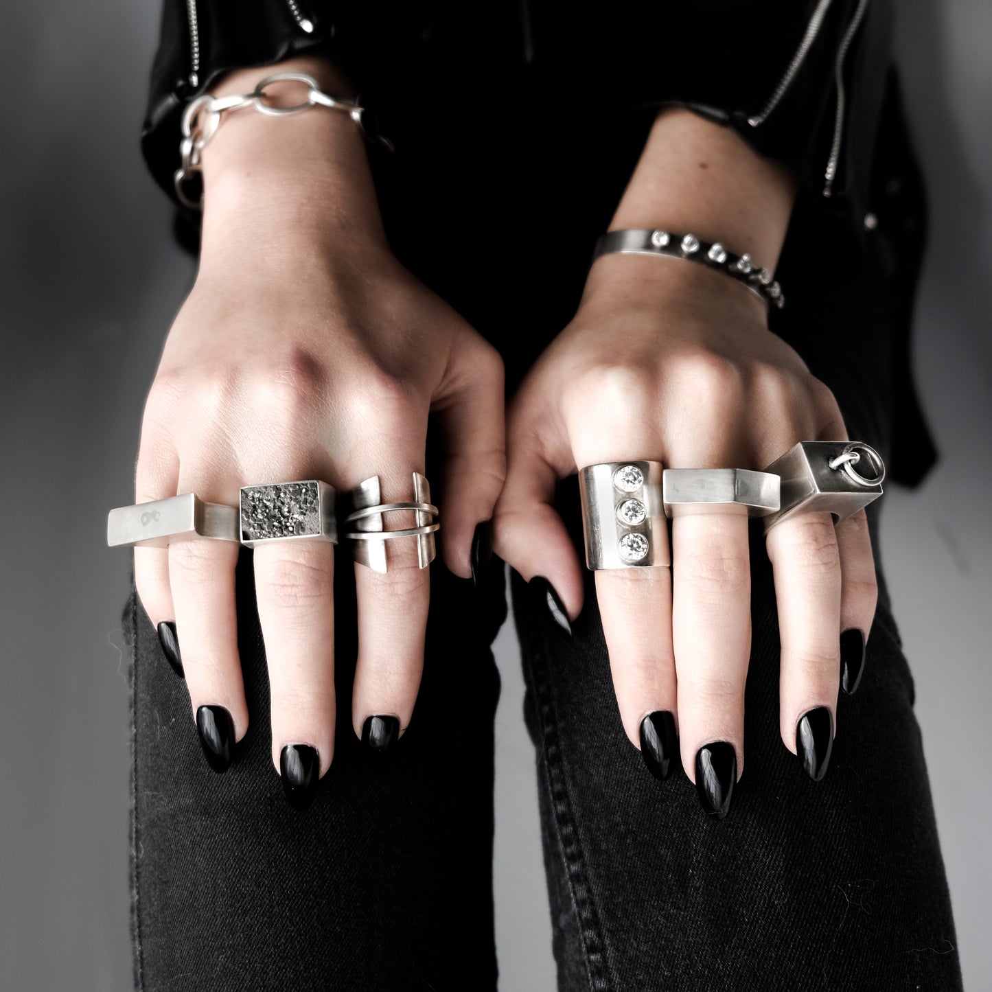 CONCRETE AND PYRITE RING