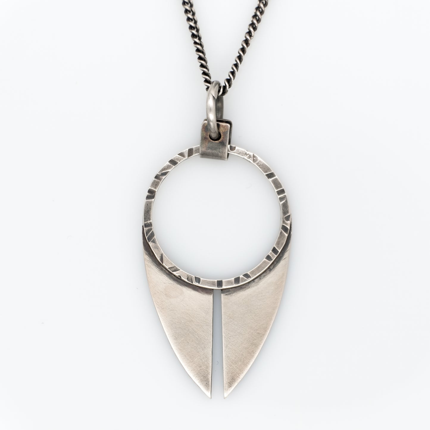 SPLIT SHIELD NECKLACE