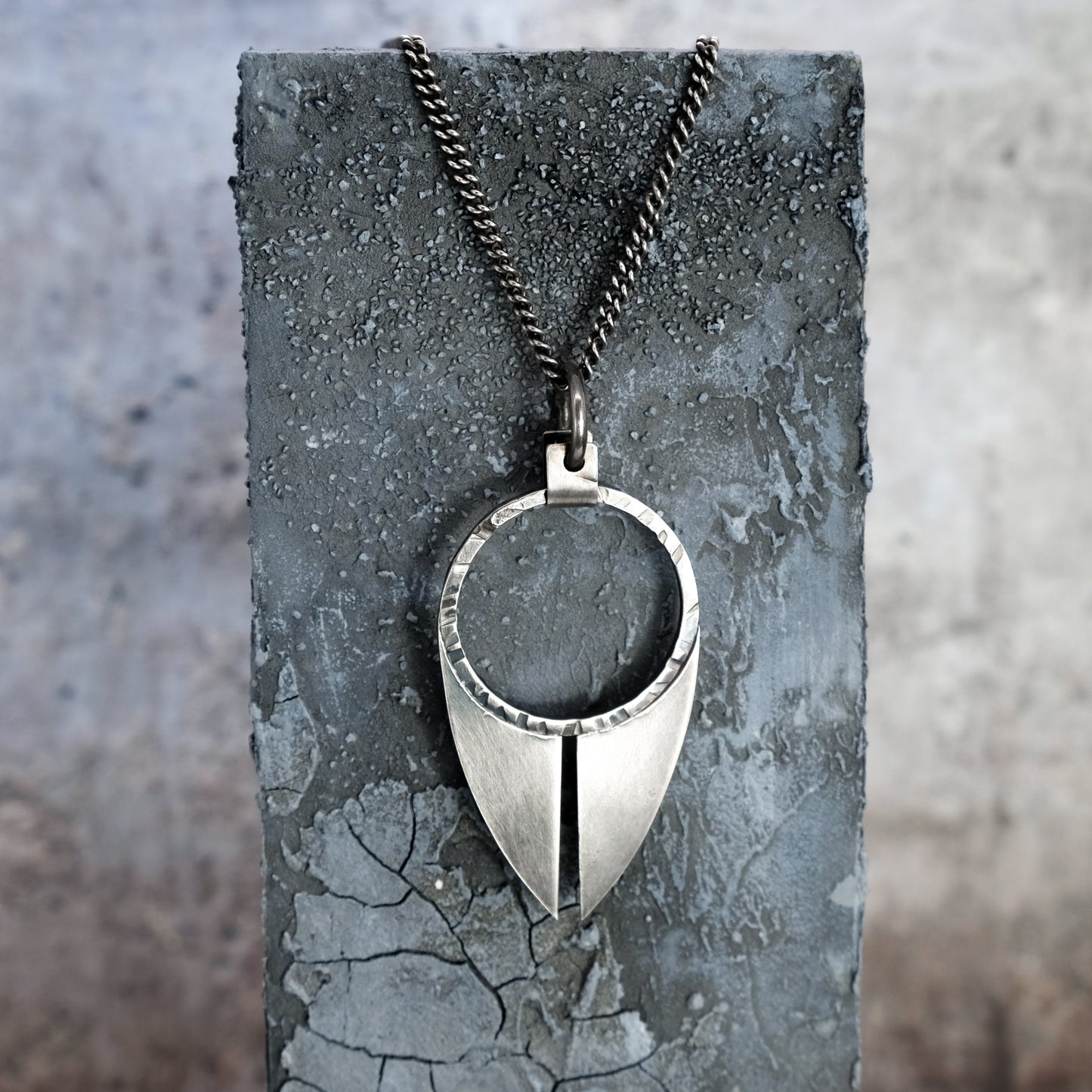 SPLIT SHIELD NECKLACE