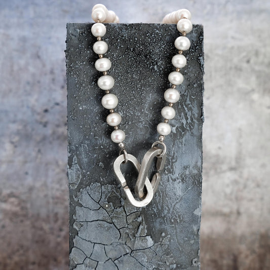 7-7.5MM WHITE PEARL CHOKER NECKLACE